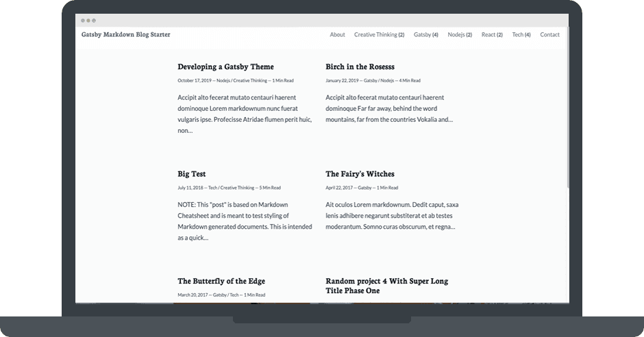gatsby-markdown-blog-starter.netlify.com